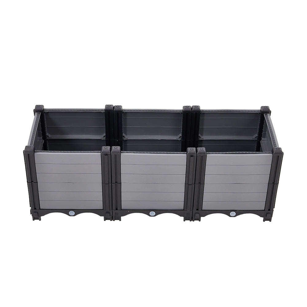Plastic Raised Garden Bed Planter Box for Vegetables & Flowers