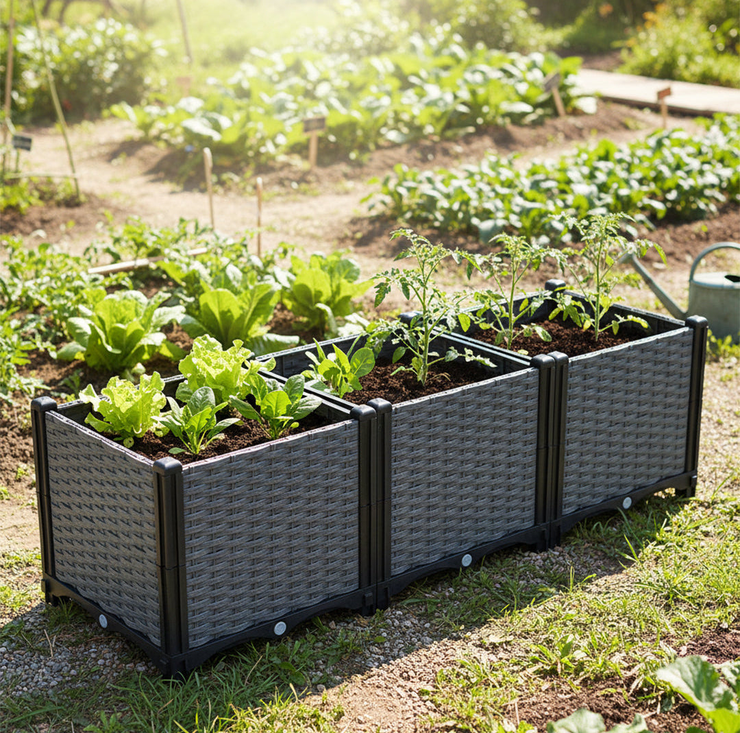 Plastic Raised Garden Bed Planter Box
