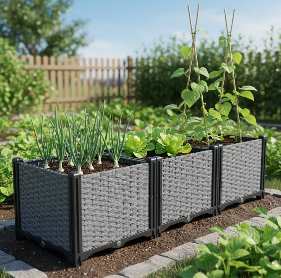 Plastic Raised Garden Bed Planter Box