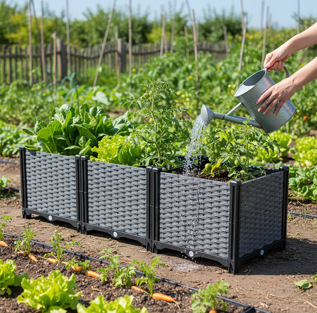 Plastic Raised Garden Bed Planter Box