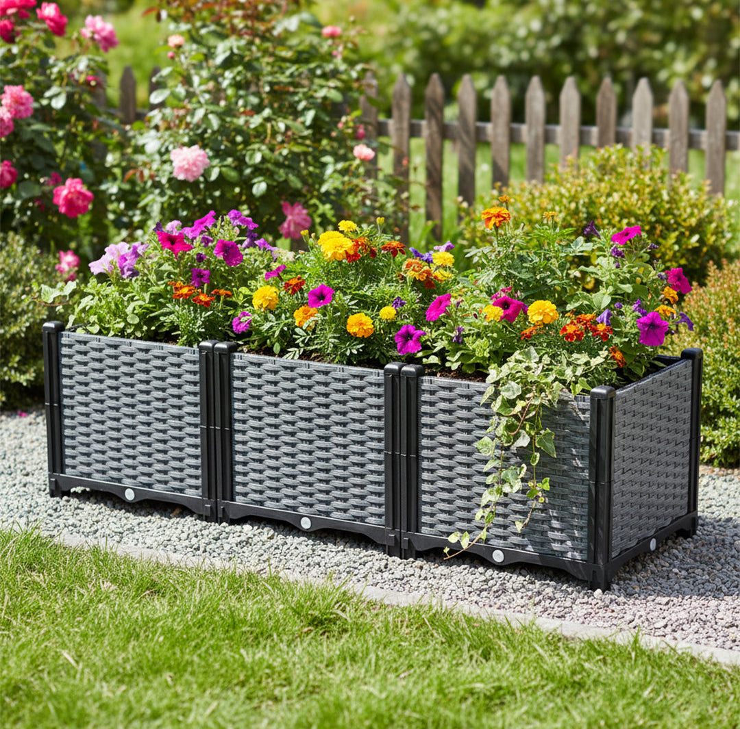 Plastic Raised Garden Bed Planter Box
