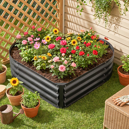 Galvanised Steel Raised Garden Bed
