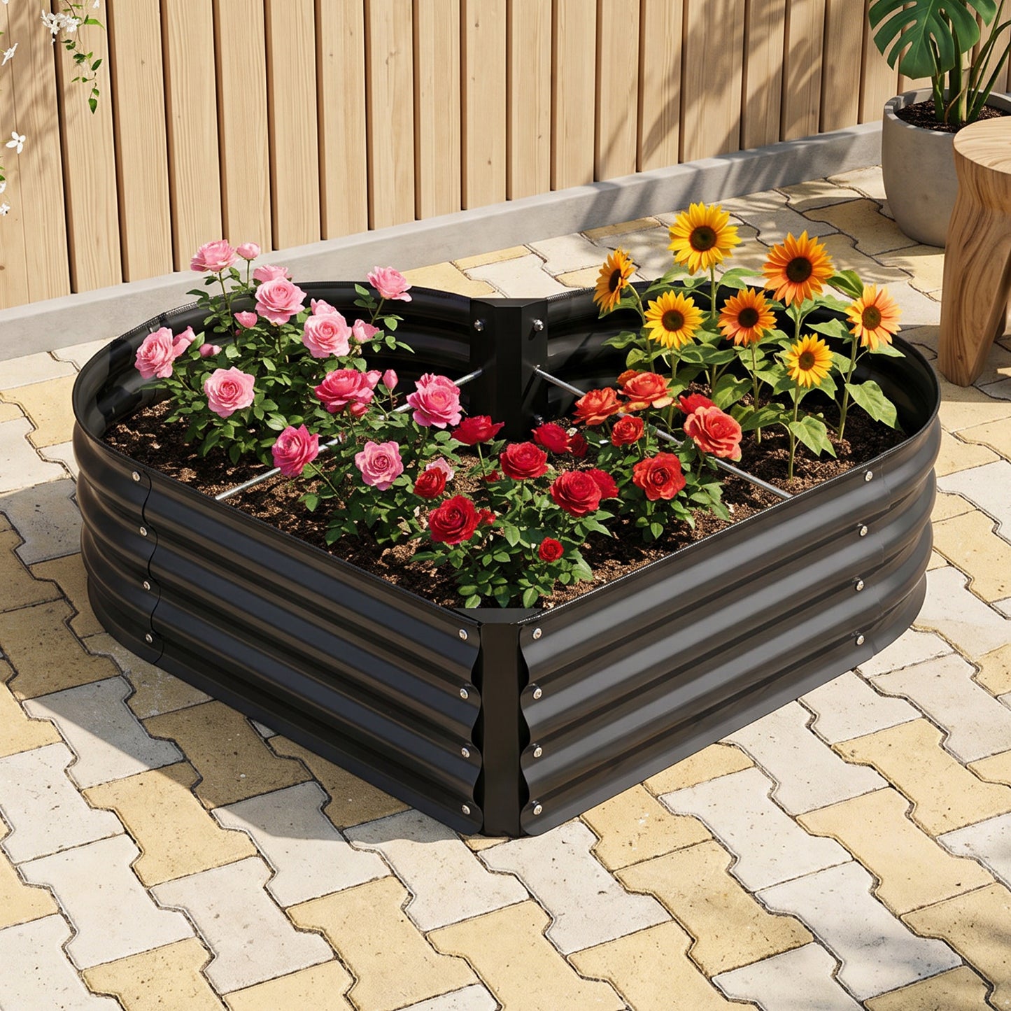 Galvanised Steel Raised Garden Bed