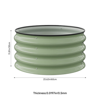 Round Metal Raised Garden Bed