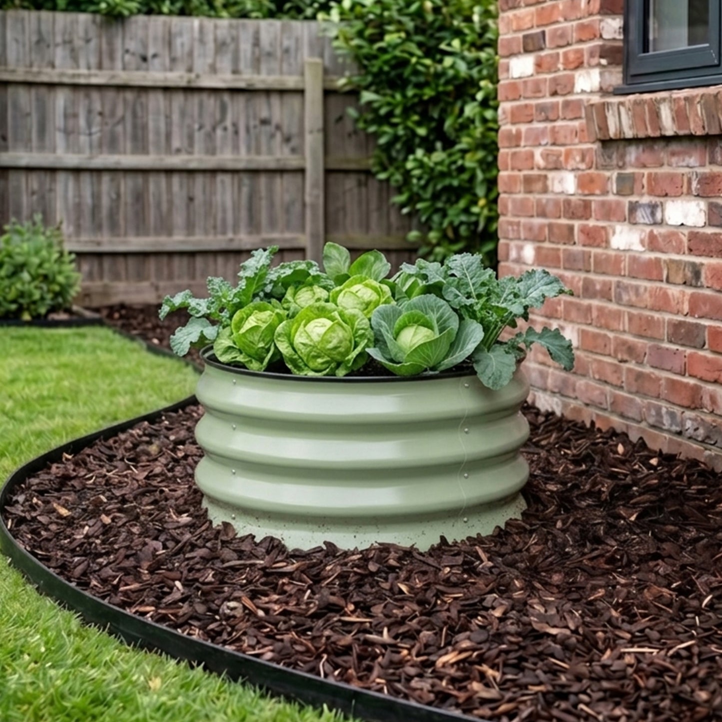 Round Metal Raised Garden Bed