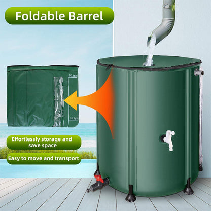 Collapsible Rain Barrel with Filter
