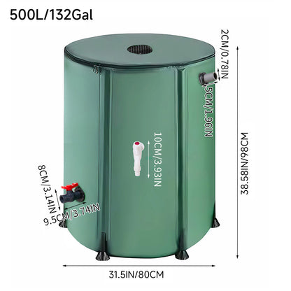 Collapsible Rain Barrel with Filter