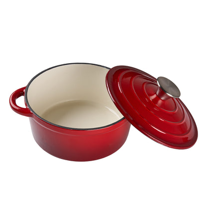 6L Enameled Cast Iron Dutch Oven Pot with Lid