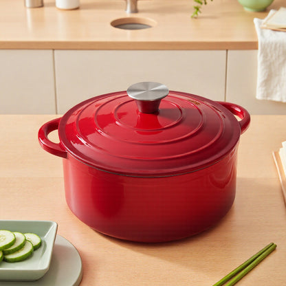 6L Enameled Cast Iron Dutch Oven Pot with Lid