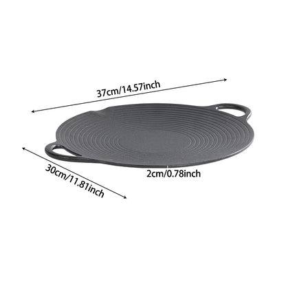 Pre-Seasoned Round Cast Iron Grill Pan