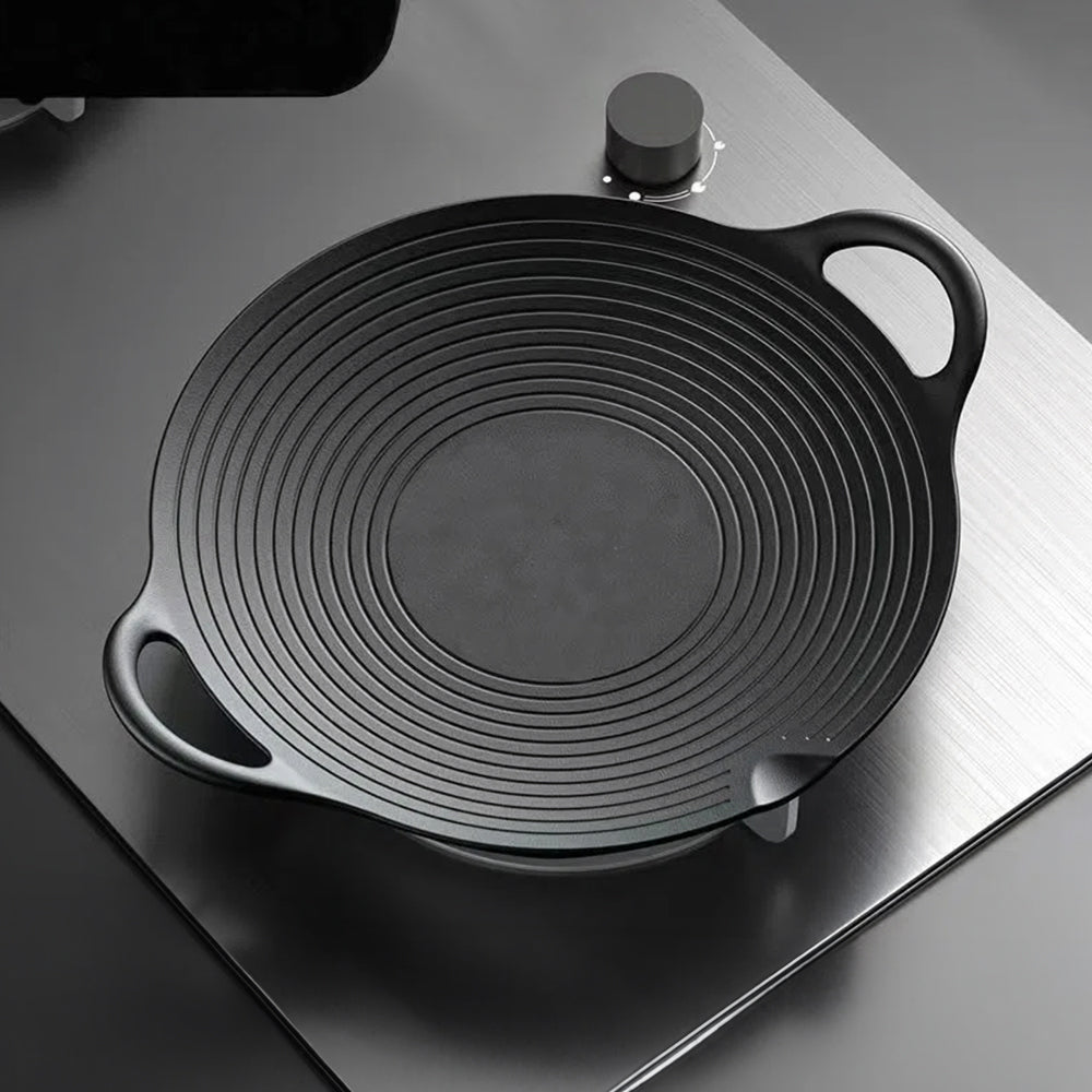 Pre-Seasoned Round Cast Iron Grill Pan