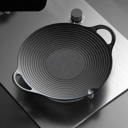 Pre-Seasoned Round Cast Iron Grill Pan