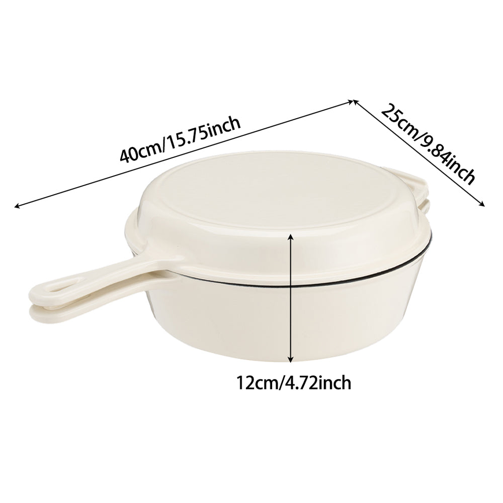 2 in 1 Cast Iron Pot