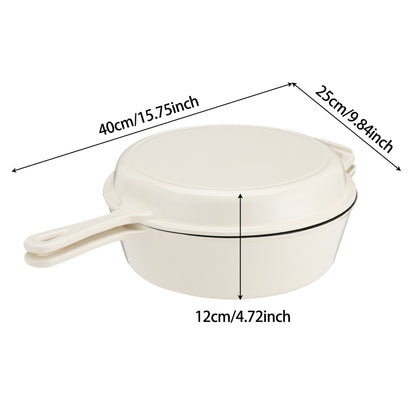 2 in 1 Cast Iron Pot