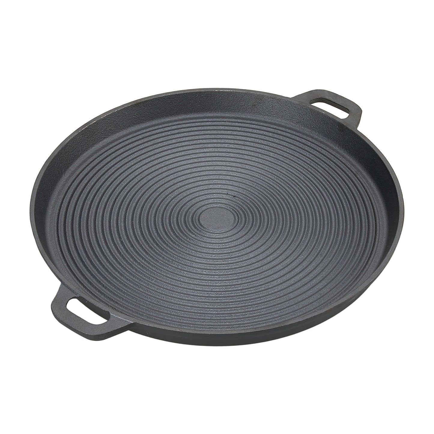 Pre-Seasoned Round Dual-Handle Cast Iron Grill Pan