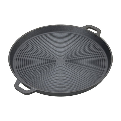 Pre-Seasoned Round Dual-Handle Cast Iron Grill Pan