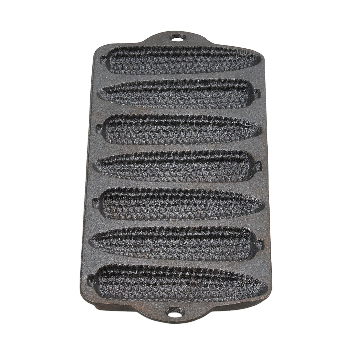 Double-Handled Cast Iron Corn Pan