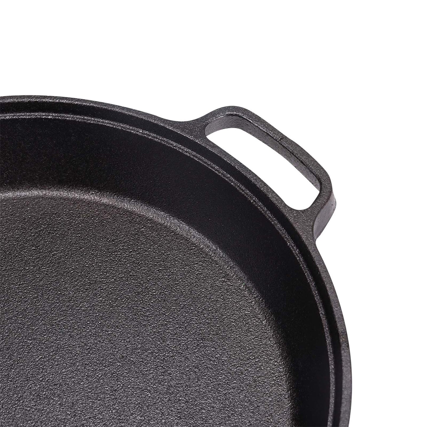 Deep Pre-Seasoned Cast Iron Skillet with Dual Handles