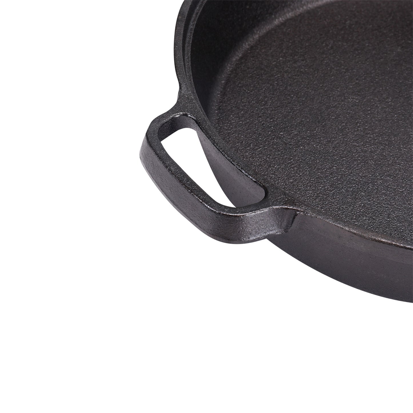 Deep Pre-Seasoned Cast Iron Skillet with Dual Handles