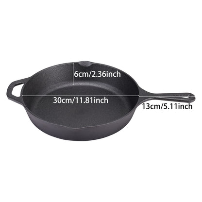 Cast Iron Frying Pan with Handles