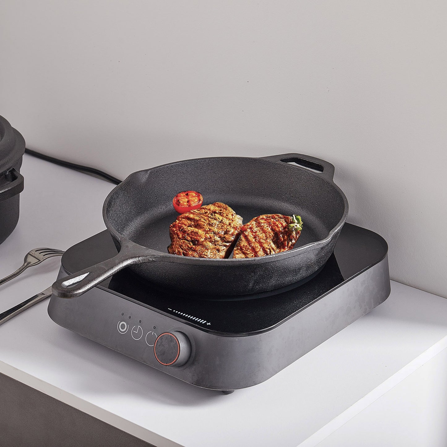 Cast Iron Frying Pan with Handles