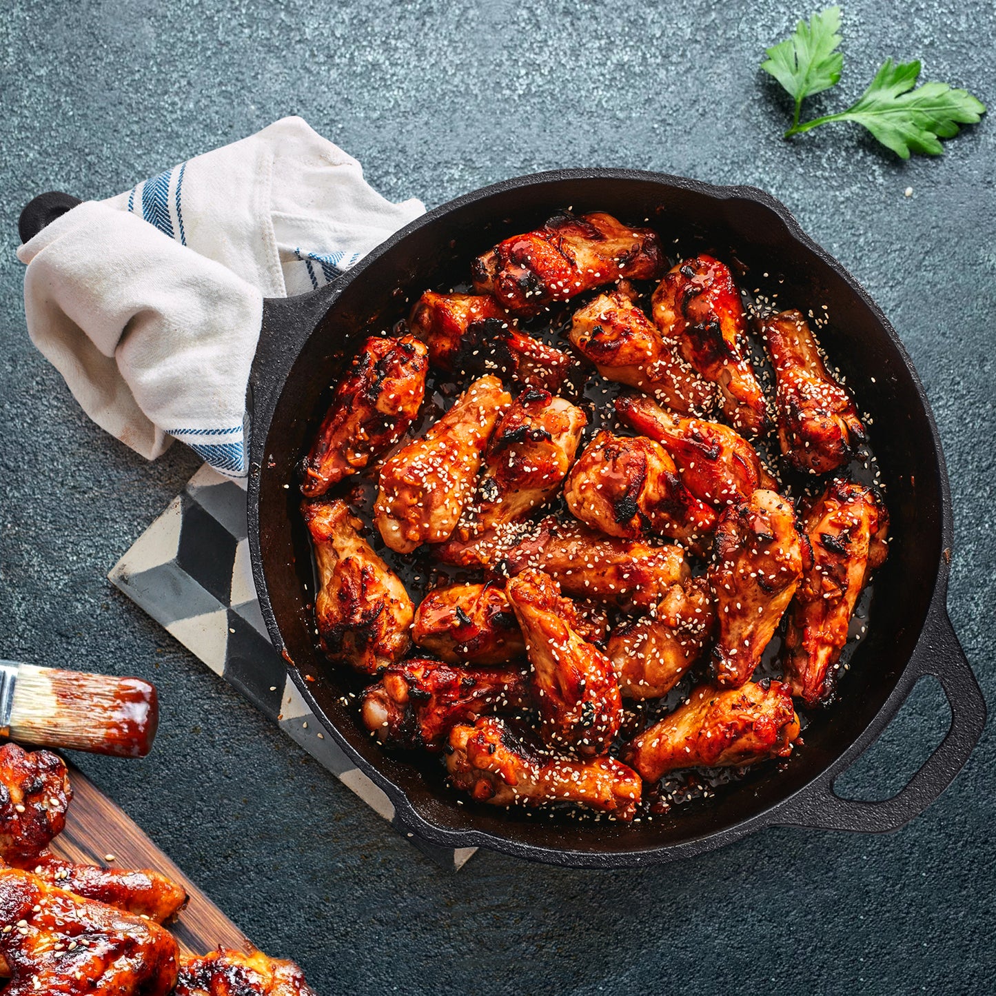 Cast Iron Frying Pan with Handles