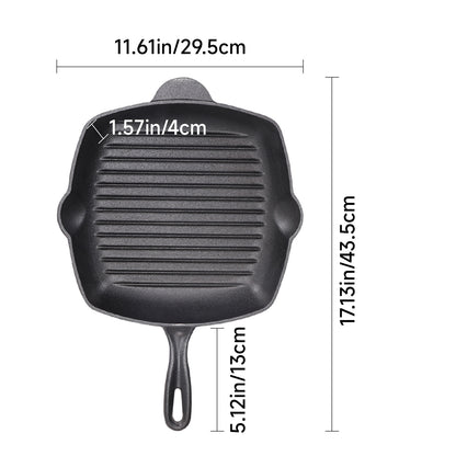 Cast Iron Frying Pan with Handles