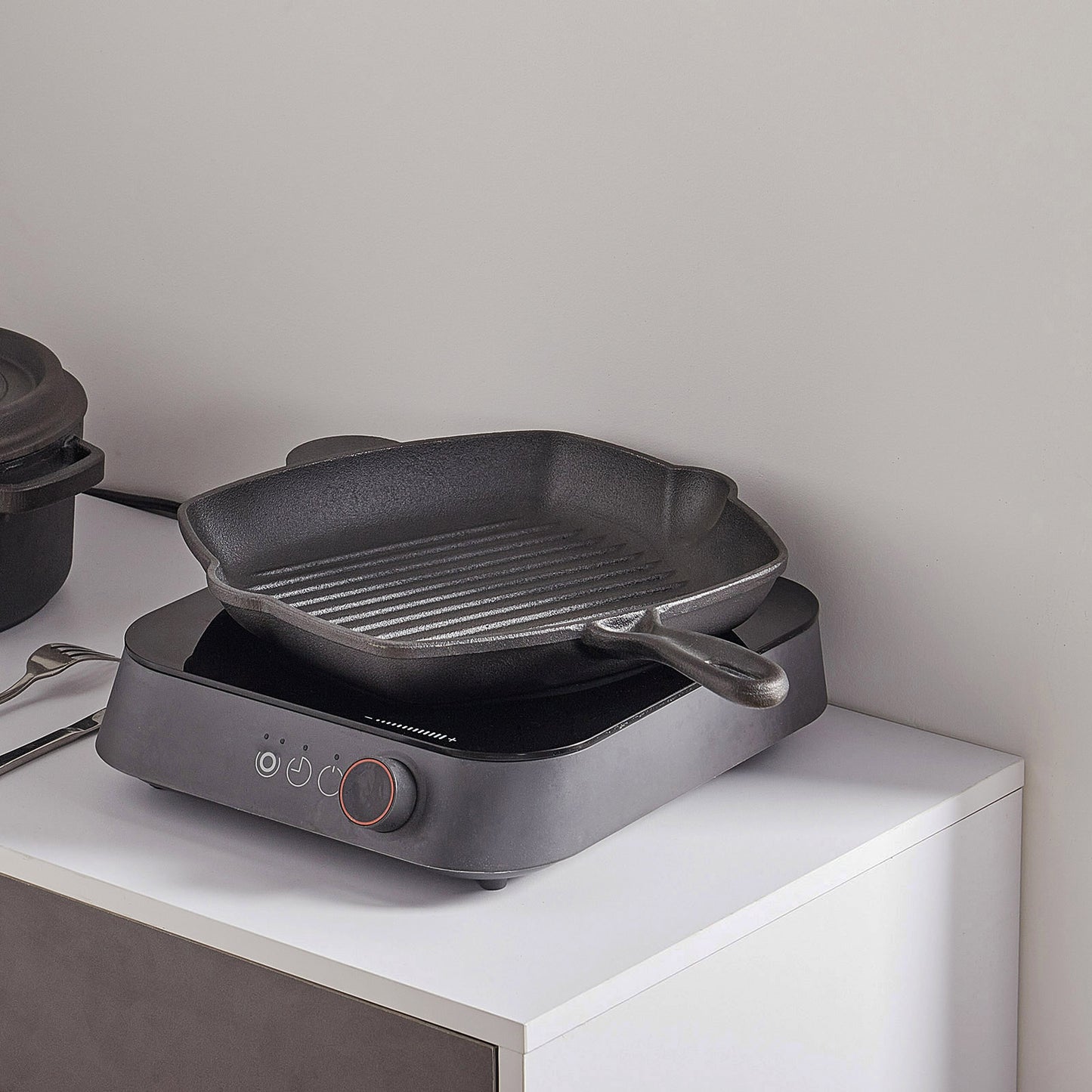Cast Iron Frying Pan with Handles