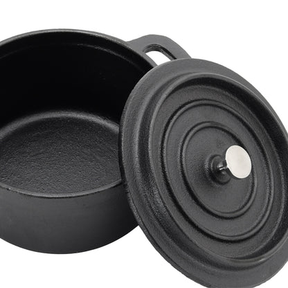1L Pre-Seasoned Cast Iron Dutch Oven with Lid