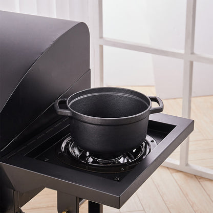 1L Pre-Seasoned Cast Iron Dutch Oven with Lid