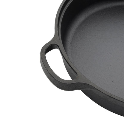 Pre-Seasoned Cast Iron Skillet with Dual Handles