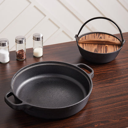 Pre-Seasoned Cast Iron Skillet with Dual Handles