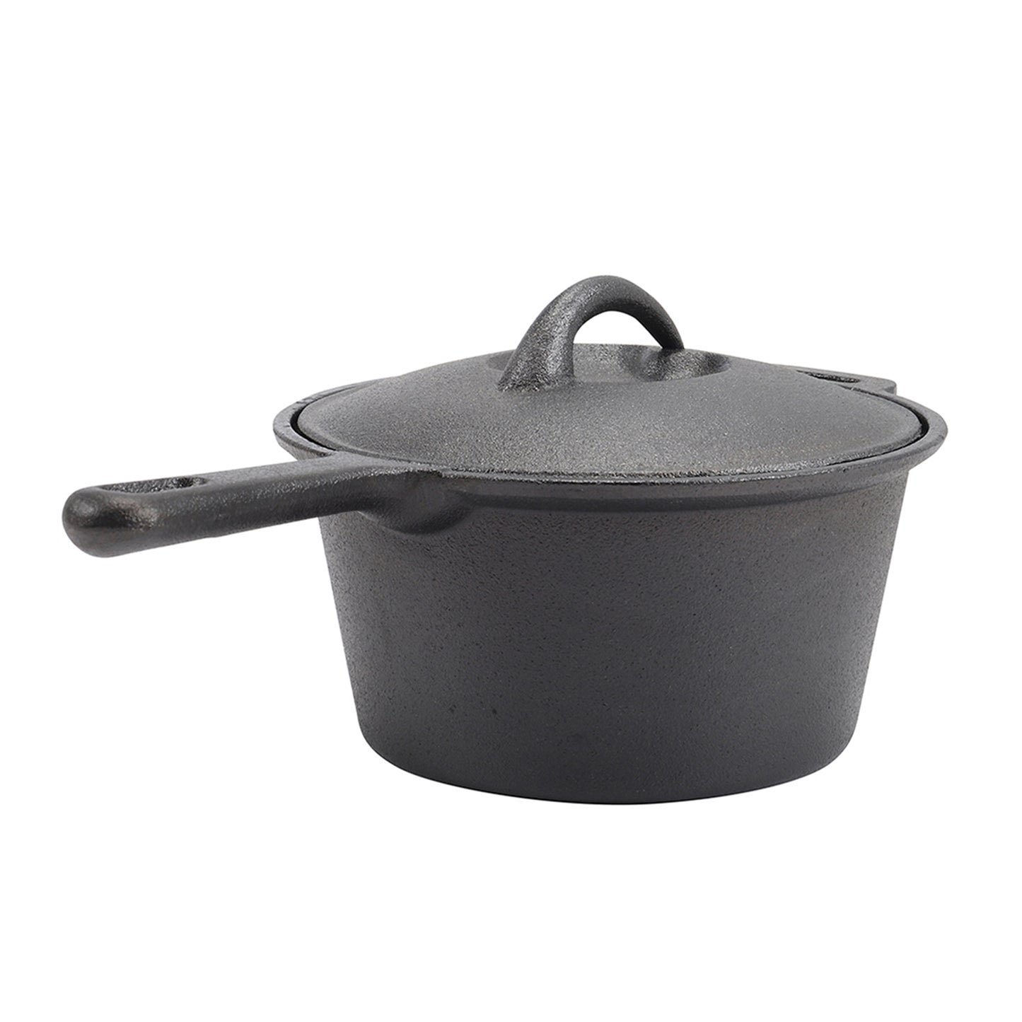 2.5L Pre-Seasoned Cast Iron Saucepan with Lid
