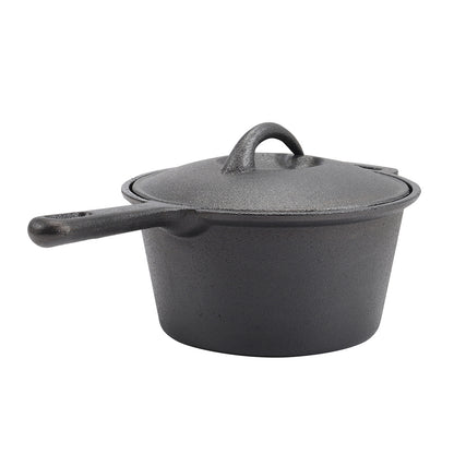 2.5L Pre-Seasoned Cast Iron Saucepan with Lid
