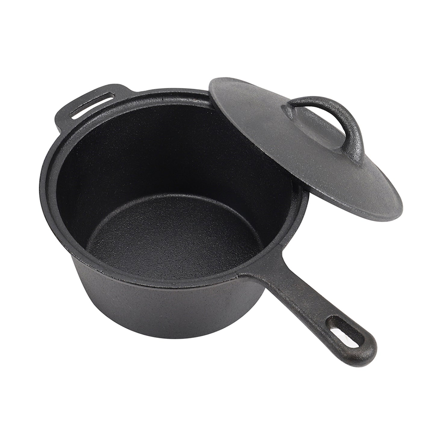 2.5L Pre-Seasoned Cast Iron Saucepan with Lid