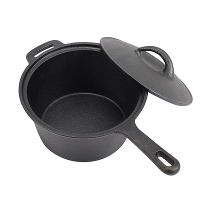 2.5L Pre-Seasoned Cast Iron Saucepan with Lid