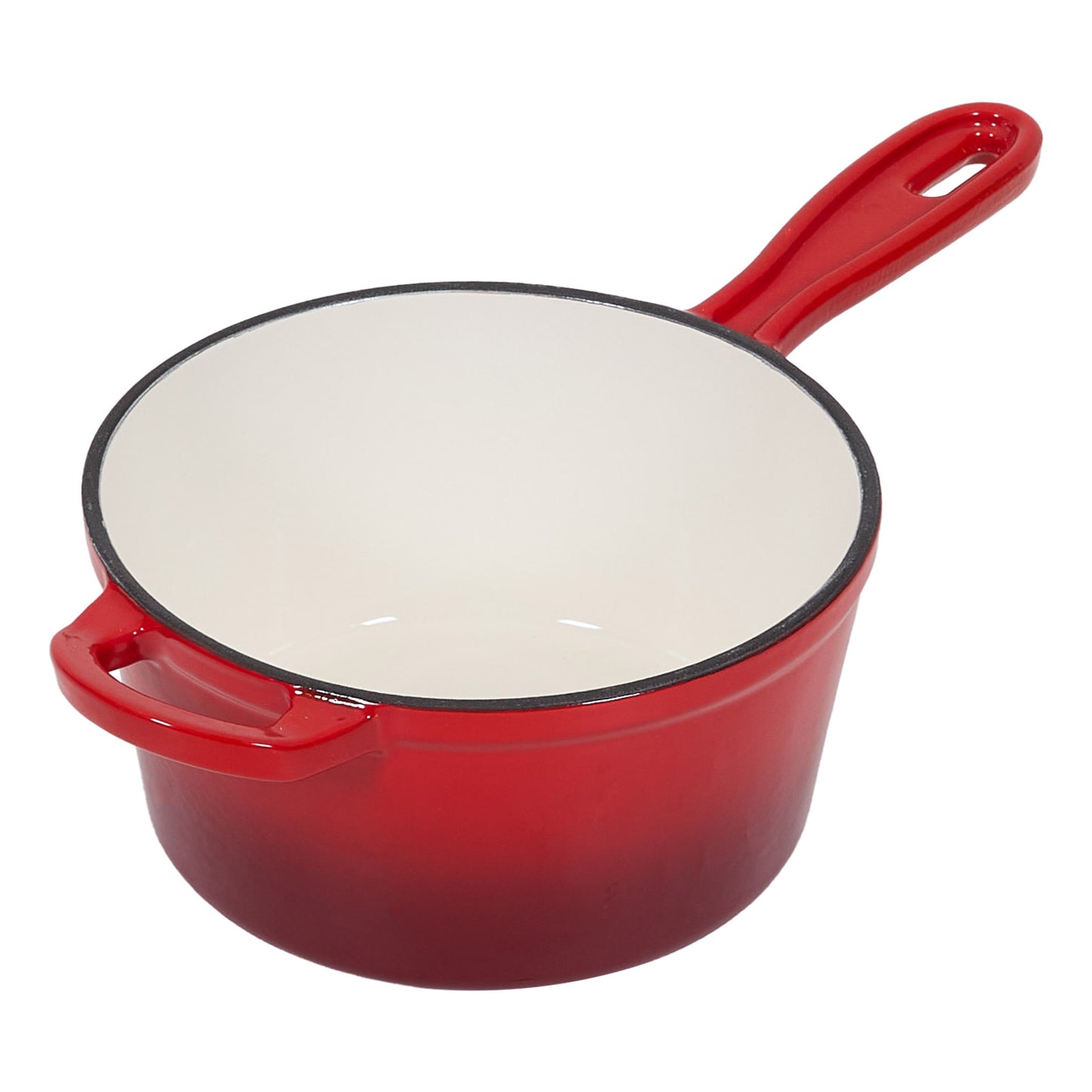 2.5L Enameled Cast Iron Saucepan with Lid