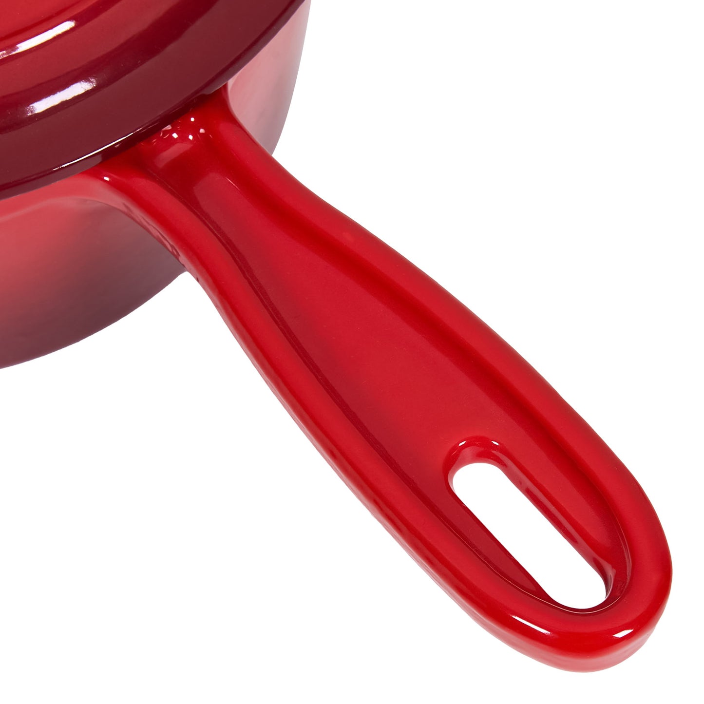 2.5L Enameled Cast Iron Saucepan with Lid