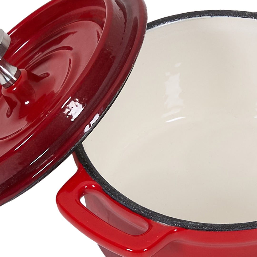 Enamelled Cast Iron Dutch Oven Pot with Lid