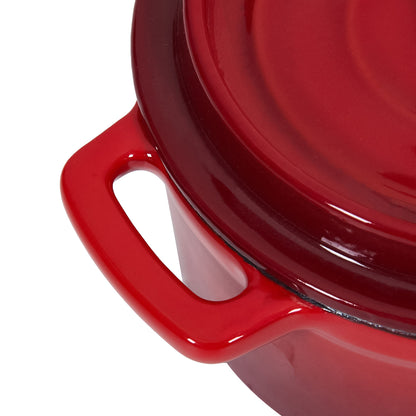 Enamelled Cast Iron Dutch Oven Pot with Lid