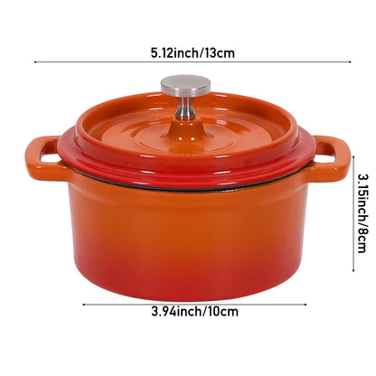 Enamelled Cast Iron Dutch Oven Pot with Lid