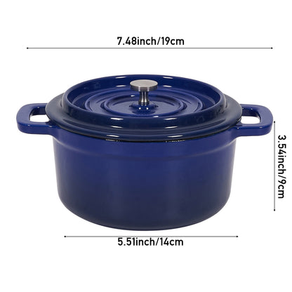 Enamelled Cast Iron Dutch Oven Pot with Lid