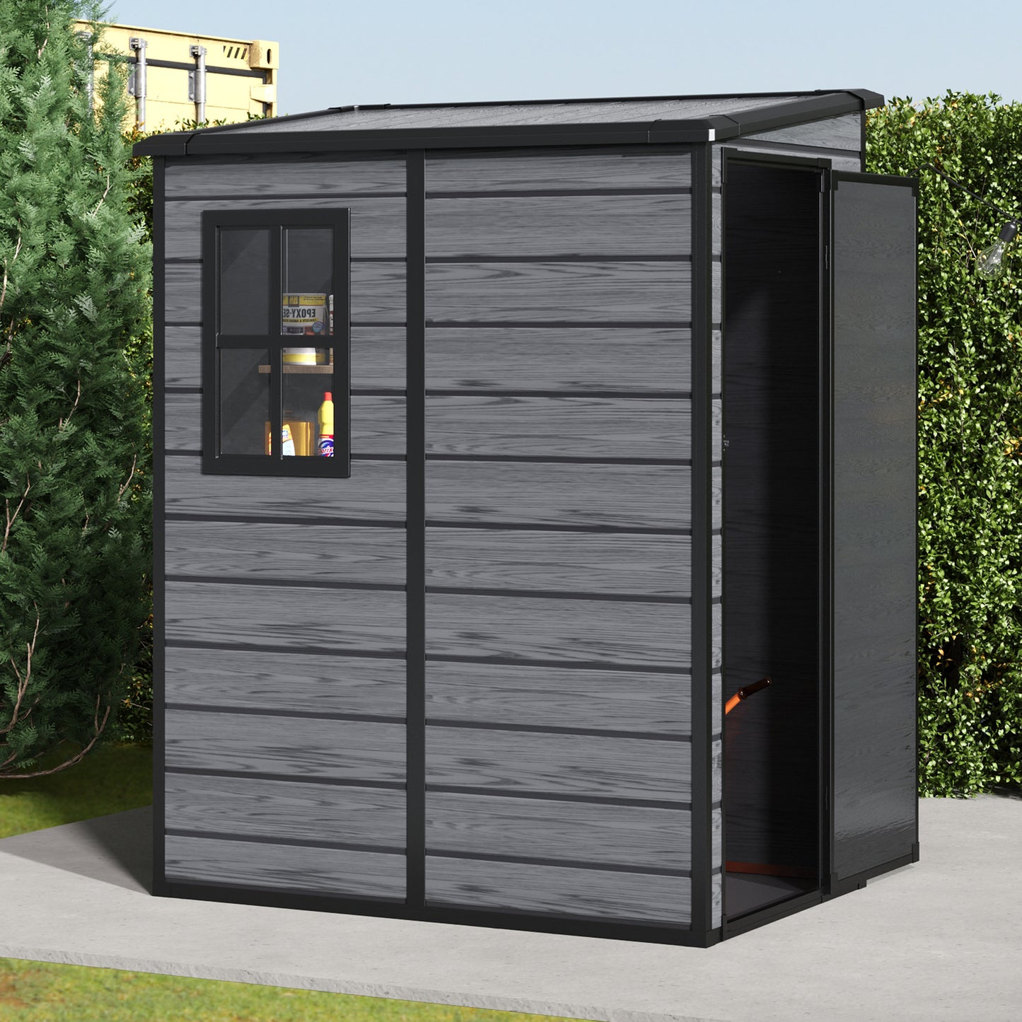 5 x 4FT Outdoor Plastic Storage Shed