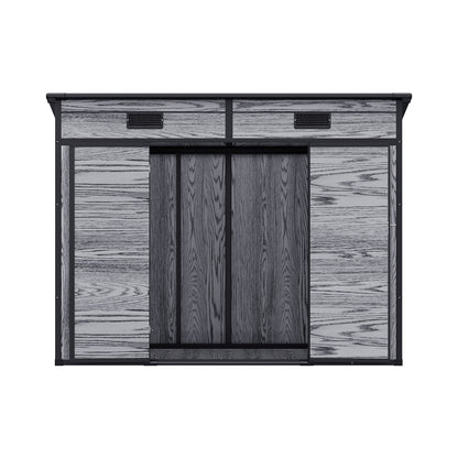 8x4FT Outdoor Plastic Garden Storage Shed
