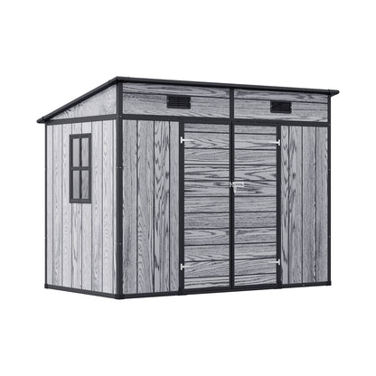 8x4FT Outdoor Plastic Garden Storage Shed