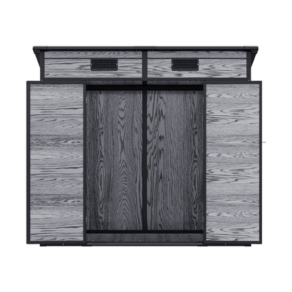 6x4FT Outdoor Plastic Garden Storage Shed