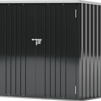 5.5x3 ft Garden Metal Tool Shed, Outdoor Patio Storage Shed