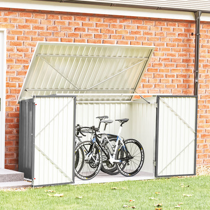 6.8x4.2ft High-quality steel bicycle shed