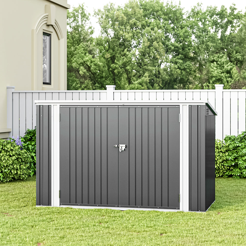 6.8x4.2ft High-quality steel bicycle shed