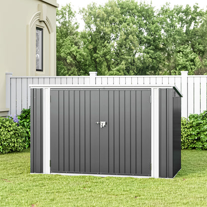 6.8x4.2ft High-quality steel bicycle shed